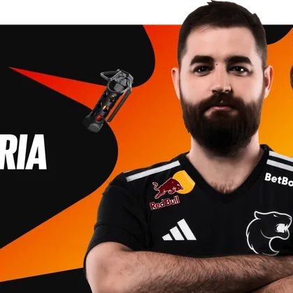 Jogadores da FURIA em arte da BetBoom, recorte do banner «BetBoom agora è FURIA»